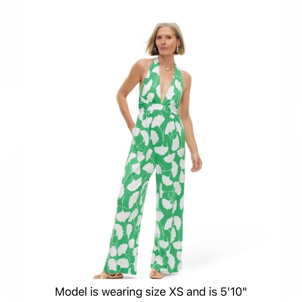 Women's Halter Ginkgo Green Jumpsuit
- DVF for Target M